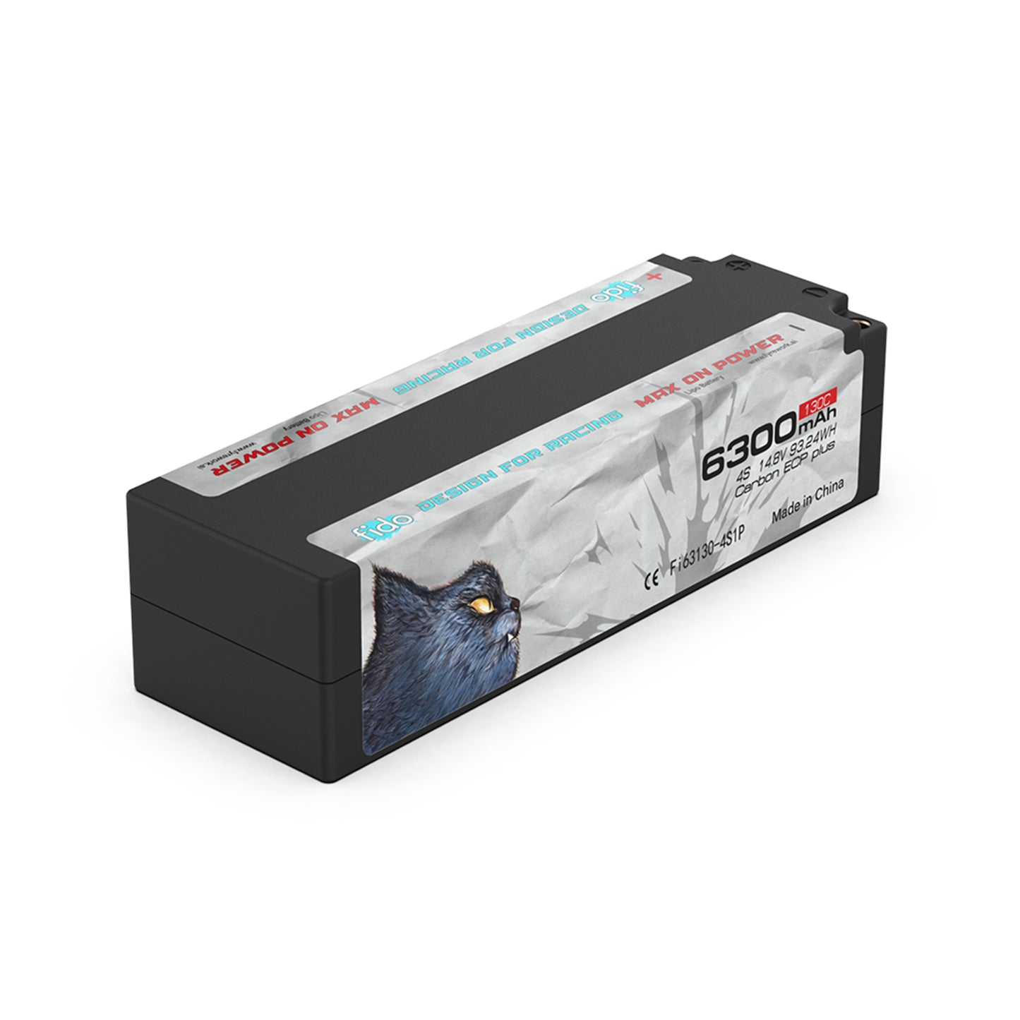 Fi63130-4S1P Fido RC Racing Lipo Battery 6300mAh 14.8V Stick pack LCG