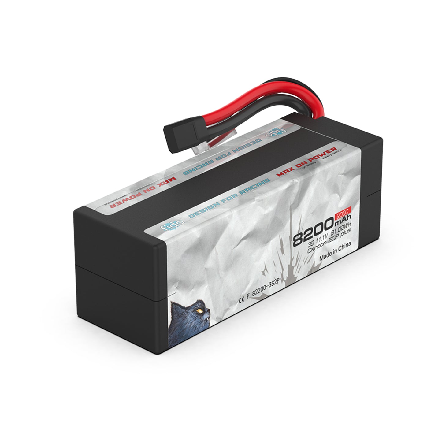 Fi82200-3S2P Fido RC Racing Lipo Battery 8200mAh 11.1V Stick pack