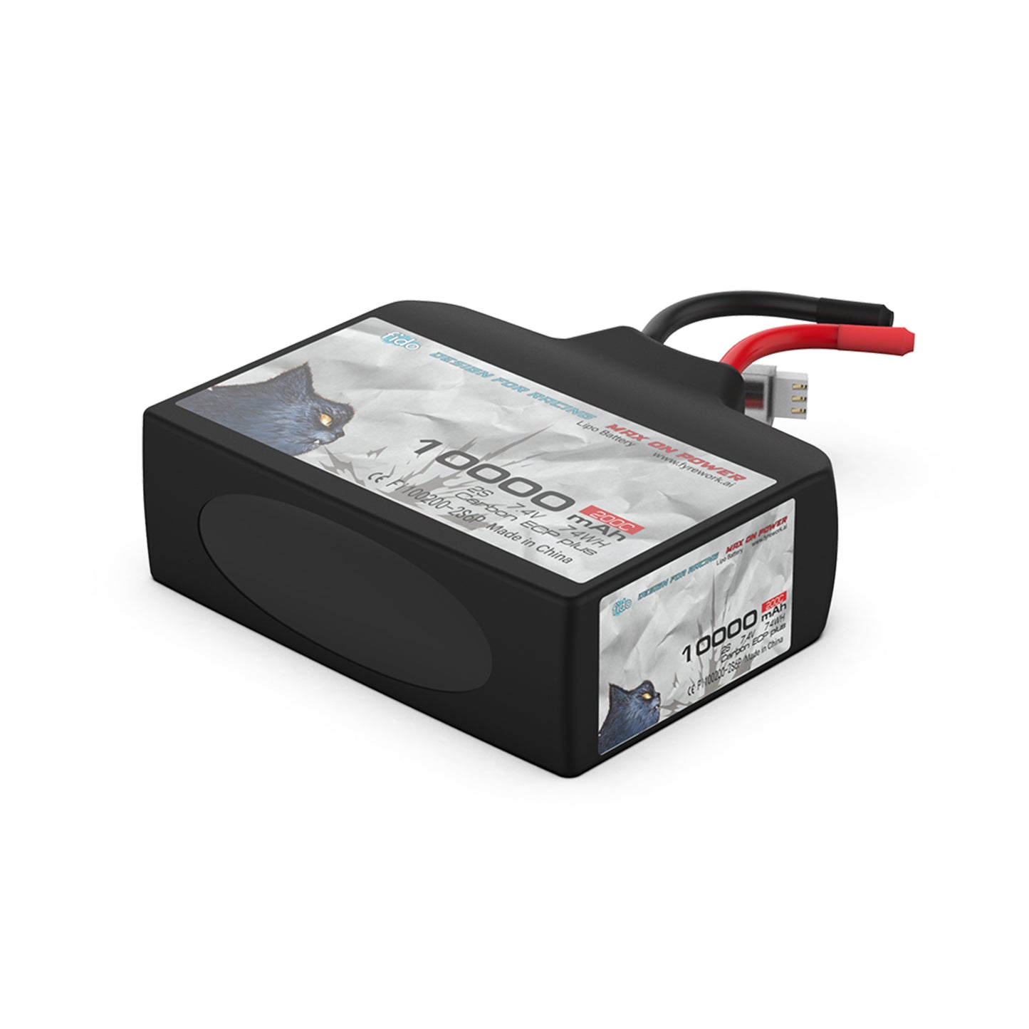 Fi100200-2S6P Fido RC Racing Lipo Battery 2S Pack Battery 10000mAh 7.4V Drag Racing