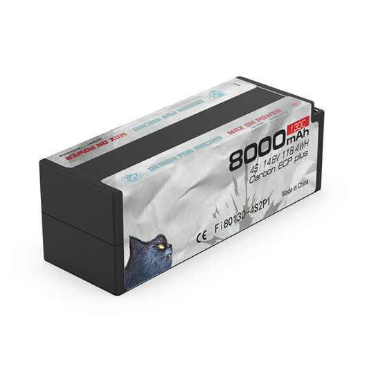 Fi80130-4S2PI Fido RC Racing Lipo Battery 8000mAh 14.8V Stick Pack Off Road