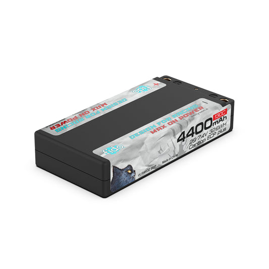 Fi44130-2S1P Fido RC Racing Lipo Battery 4400mAh 7.4V LCG Shorty Pack