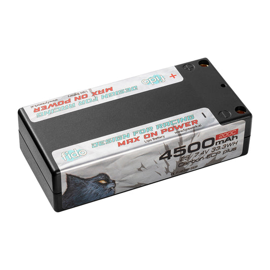Fi45200-2S2P Fido RC Racing Lipo Battery 4500mAh 7.4V Shorty Pack  Low IR