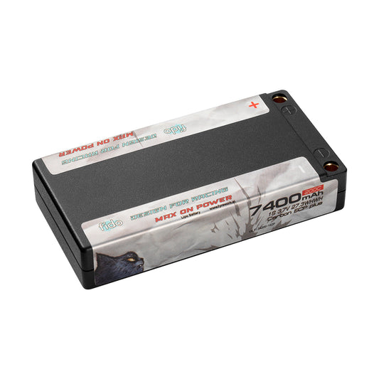 Fi74200-1S2P Fido RC Racing Lipo Battery 7400mah 3.7V  1S 1/12 Pack Super Low IR Racing Grade