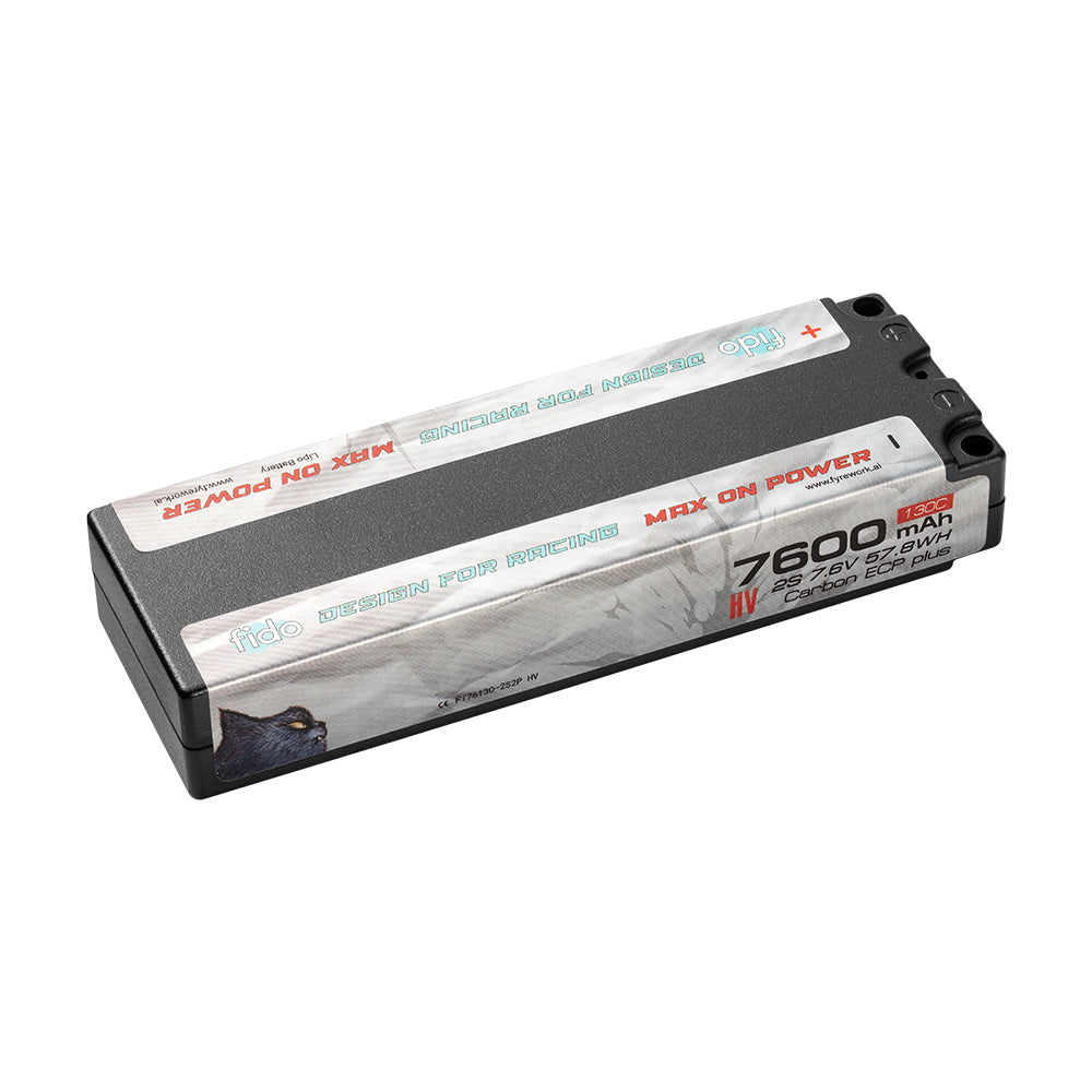 Fi76130-2S2P HV Fido RC Racing Lipo Battery 7600mAh 7.6V LCG Stick Pack HV