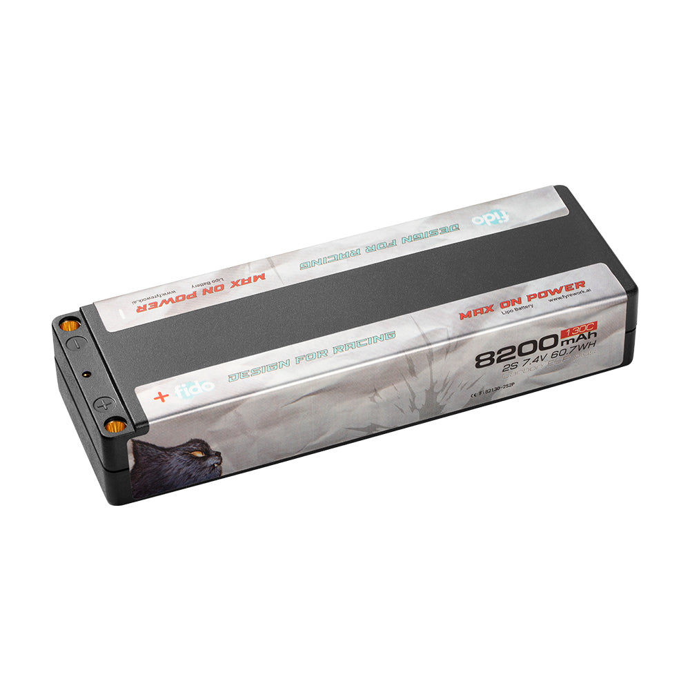 Fi82130-2S2P Fido RC Racing Lipo Battery 8200mAh 7.4V Stick Pack