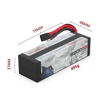 Fi82130-3S2P Fido RC Racing Lipo Battery 3S Pack Battery 8200mAh 11.1V