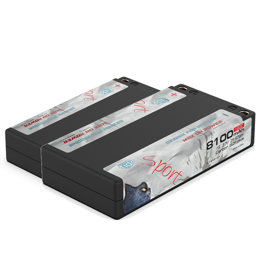 Fi81120-1S2P Fido RC Sport Lipo Battery 8100mAh 3.7V  1S 1/12 Pack Sport