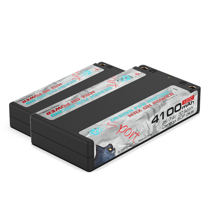 Fi41120-2S1P Fido RC Sport Lipo Battery 4100mAh 7.4V ULCG Shorty Pack Sport
