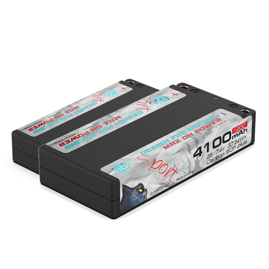 Fi41120-2S1P Fido RC Sport Lipo Battery 4100mAh 7.4V ULCG Shorty Pack Sport